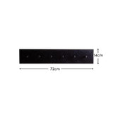 Willow Wooden Coat Rack - Black - Laura James