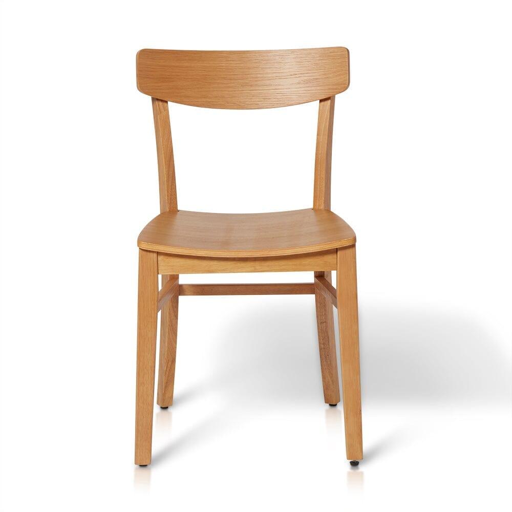 Outlet - Wooden Dining Chair Oak Colour - Laura James