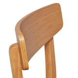 Outlet - Wooden Dining Chair Oak Colour - Laura James
