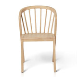 Wooden Spindle Dining Chairs Set of 2 - Pale Oak - Laura James