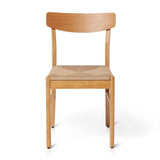 Wooden Woven Chairs Set 2 - Oak - Laura James
