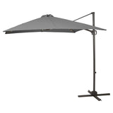 Grey LED Cantilever Premium Parasol - Laura James