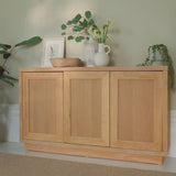 Astrid 3 Door Large Sideboard - Whitewash Oak - Laura James