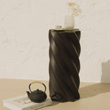 Bianca Lava Black Side Table - Lava Black - Laura James 