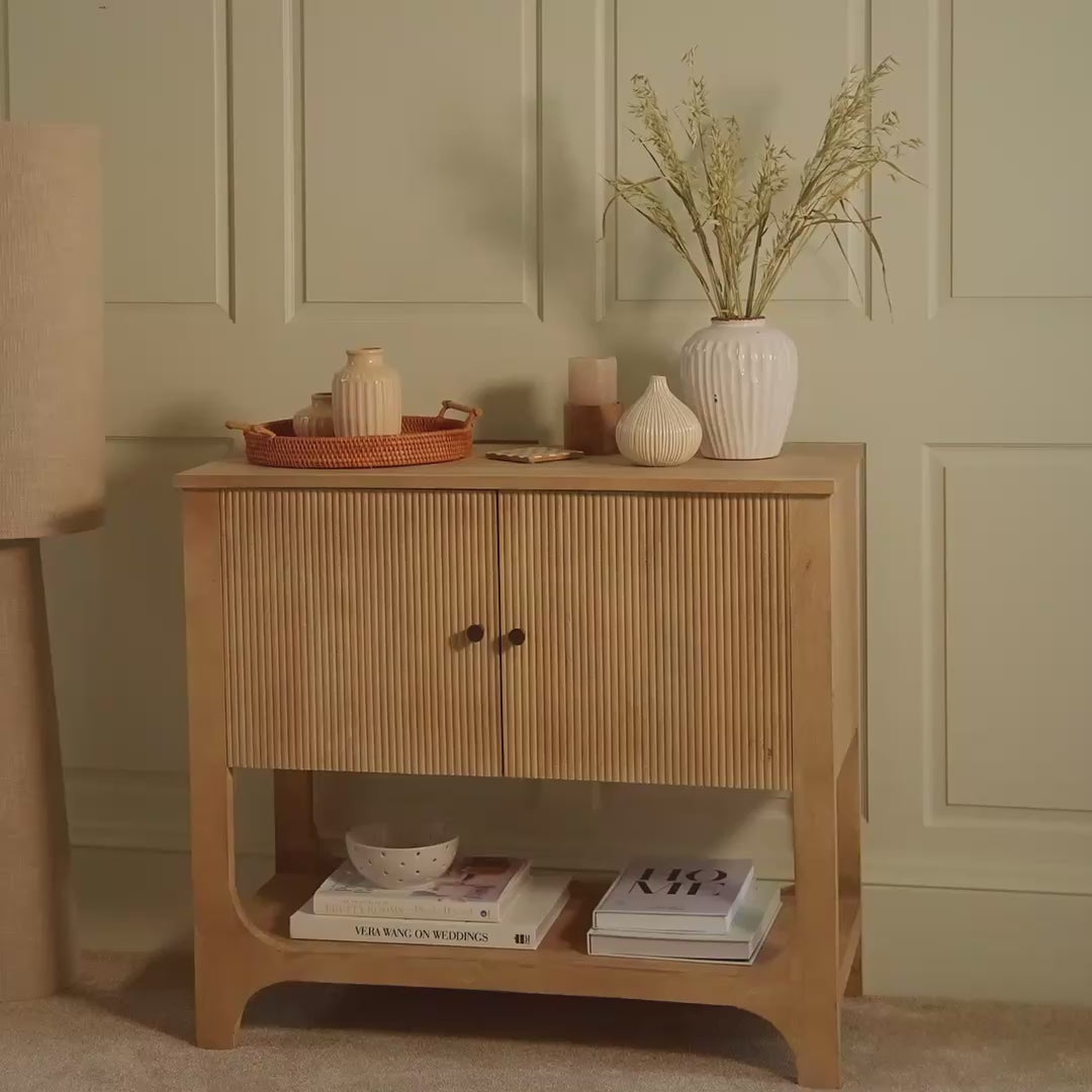 Jade 2 Door Sideboard - Chalked Mango Wood - Laura James