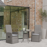 Kemble/Marston Outdoor Reclining Chair with Cushion - Grey - Laura James