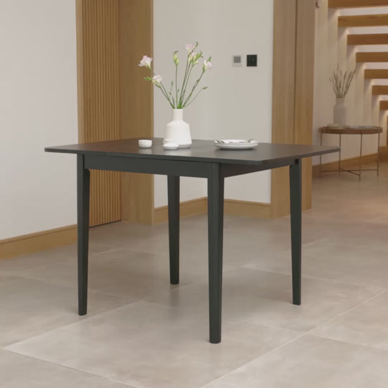 Paul Black Oak Extending Dining Table - Small - Laura James 