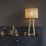 Konduru Large Cross Base Natural Jute Table Light
