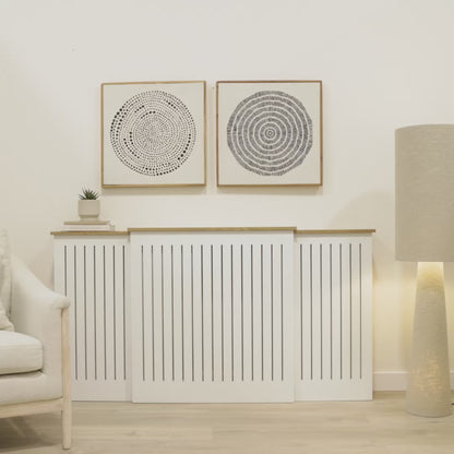 Elspeth Extending Radiator Cover - Whitewash Oak - Laura James 
