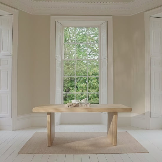 Nevaeh Chalked Mango Wood Dining Table - Laura James