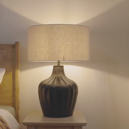 Radford Black Bronze Metal Table Lamp Base - 31cm - Laura James 