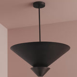 Brockhill 40cm Metal Pendant Light - Midnight Bronze - Laura James 