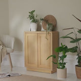 Astrid 2 Door Small Sideboard - Whitewash Oak - Laura James