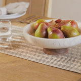 Spello 30cm Bowl - White Marble - Laura James 