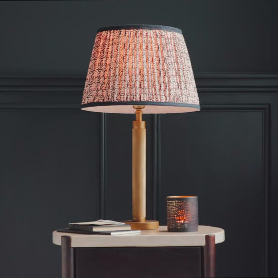 Welham 36cm Metal Table Lamp Base - Patina Gold - Laura James 