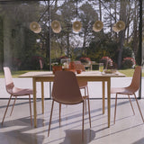 Paul Whitewash Extendable Dining Table Set - 4 Seater - Wren Pink Dining Chairs 
