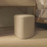 Alder Footstool - Oat Boucle - Laura James