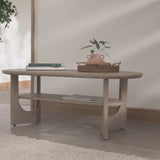 Delphi 120cm Coffee Table, Light Brushed Acacia 1x1 - Laura James