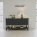 Jade 4 Door Sideboard - Black - Laura James