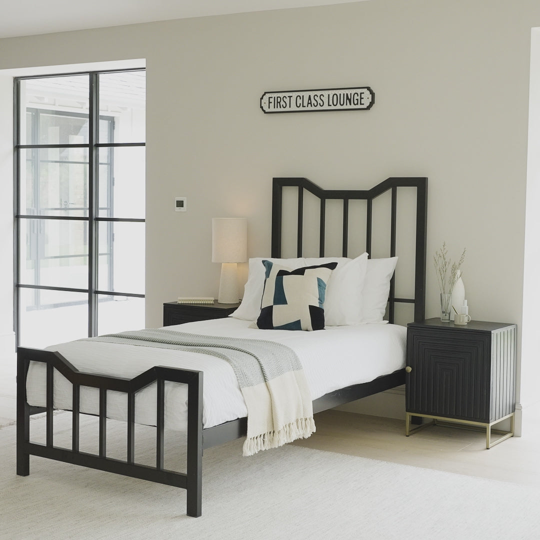Marie Single Bed - Black Metal - Laura James