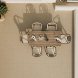 Amelia Wooden Rectangular Dining Table Set with  Shiro Dining Chairs - Laura James 
