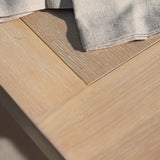 Charlotte 190cm Dining Table with 2 150cm Dining Benches - Whitewash Oak
