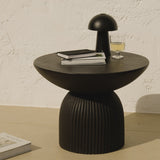 Zaliki Black  Round Coffee Table - Laura James 