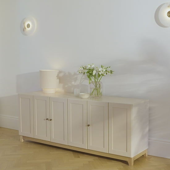 Morgan 3 Door Sideboard - Taupe - Laura James 