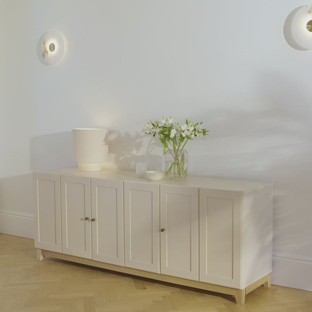 Morgan 3 Door Sideboard - Taupe - Laura James 