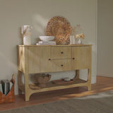 Jade 2 Door 2 Drawer Sideboard - Chalked Mango Wood - Laura James