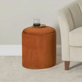 Abigail Drum Stool - Burnt Orange - Laura James