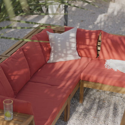 Dakota outdoor sofa set - acacia wood