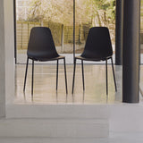 Wren Dining Chairs - Set of 2 - Black - Laura James 