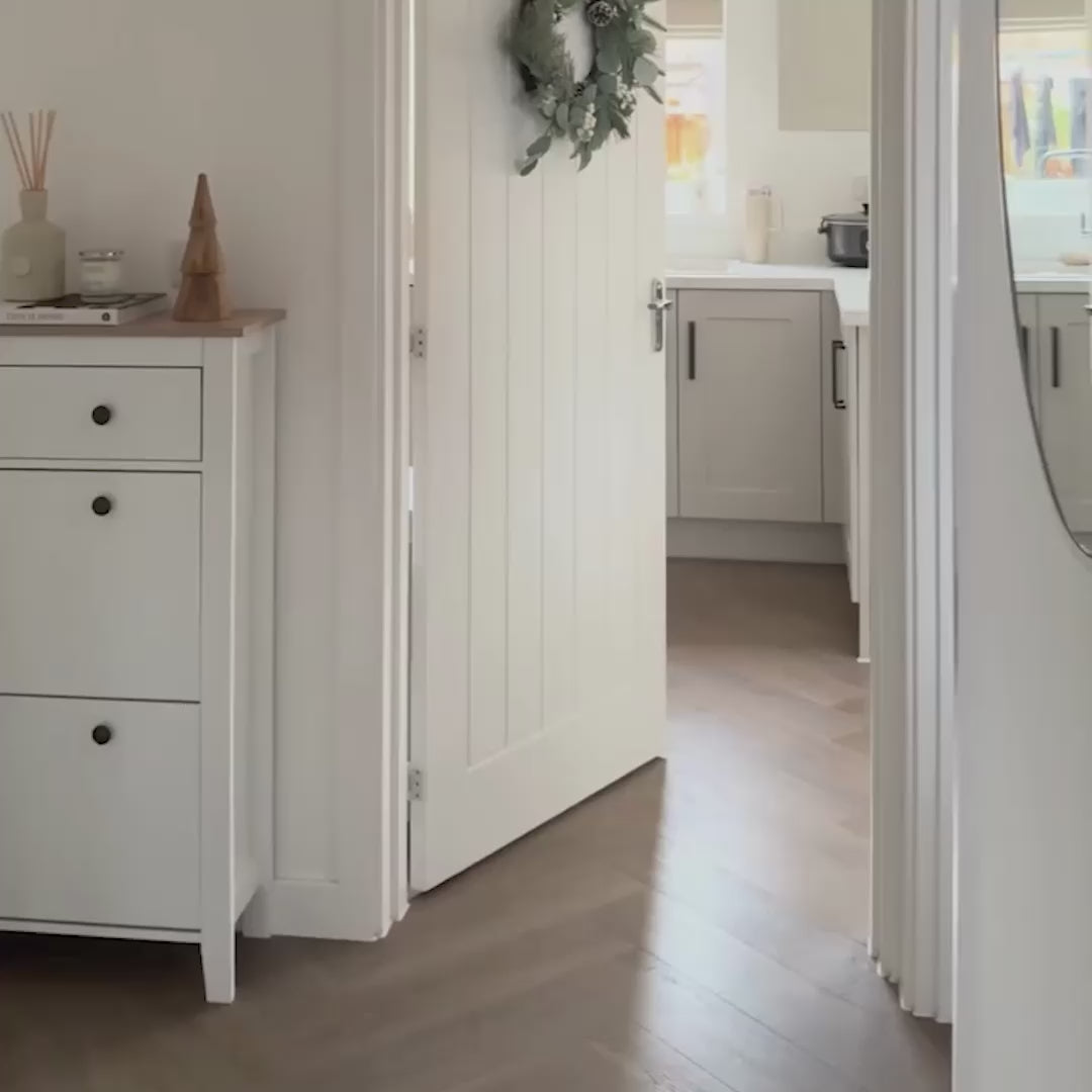 Shoe Cabinet Wooden Storage Cupboard - Laura James