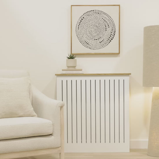 Elspeth Small Radiator Cover - Whitewash Oak - Laura James 