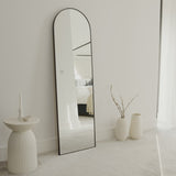 Ingham 170x50cm Full Length Arch Mirror - Black - Laura James 