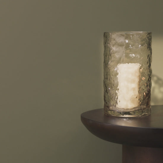 Fiorana 20cm Glass Hurricane - Driftwood - Laura James 