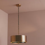 Elterwater 41cm Metal Pendant Light - Heirloom Brass - Laura James 