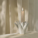 Cabo 13cm Layered Ceramic Candle Holder - Aloe Green - Laura James 