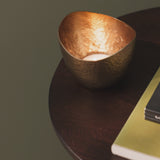Meldon 10cm Metal Candle Holder - Gold - Laura James 