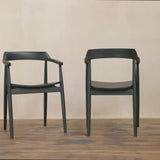 Carter Black Dining Armchairs - Set of 2 - Laura James 