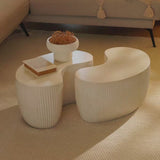 Sohan 61cm Kidney Coffee Table - Set of 2 - Sand - Laura James