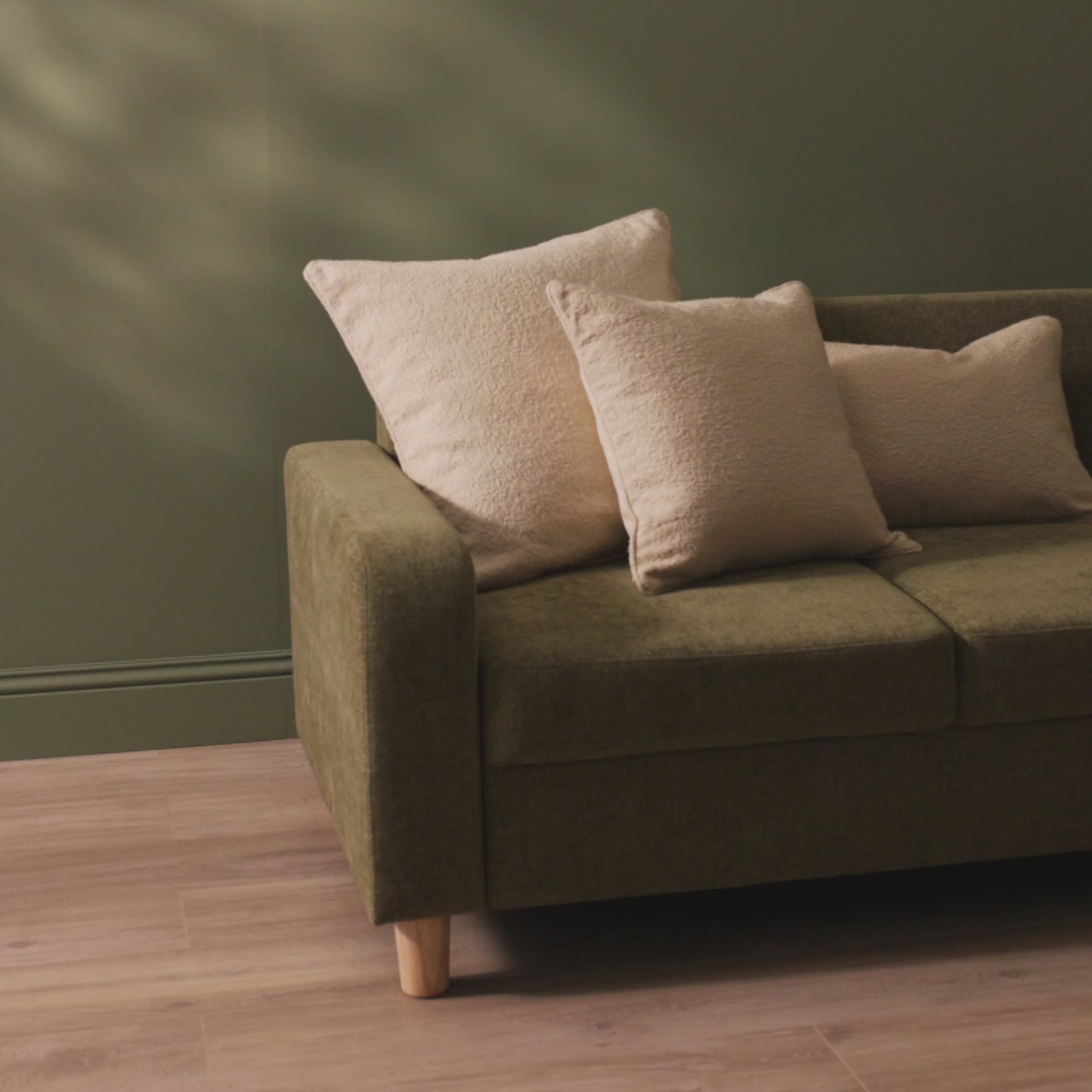 Knightsbridge 35x55cm Cushion Cover - Natural Boucle - Laura James  