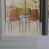 Wren Dining Chairs - Set of 2 - Burnt Orange - Laura James 
