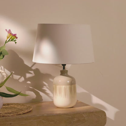 Arundel 24cm Ceramic Lamp Base - Clay