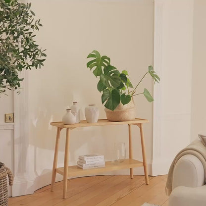 Tilly 110cm Console Table - Whitewash Oak - Laura James