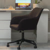 Anna Office Chair - Dark Grey with Black Legs