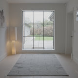 Rushall Wool and Cotton Rug - Gunmetal Grey - 160 x 230cm