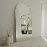 Ingham 180x90cm Full Length Arch Mirror -  Gold - Laura James 
