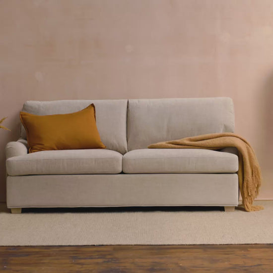 Brea Double Sofa Bed - Mink Taupe - Laura James 